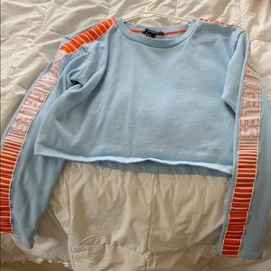 forever 21 cropped crewneck